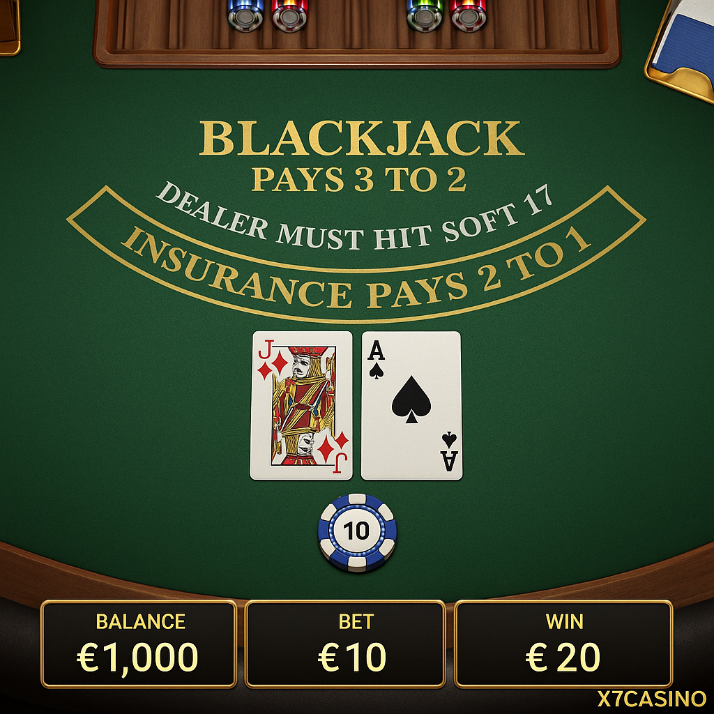 X7Casino - Blackjack Table Game - Play Online